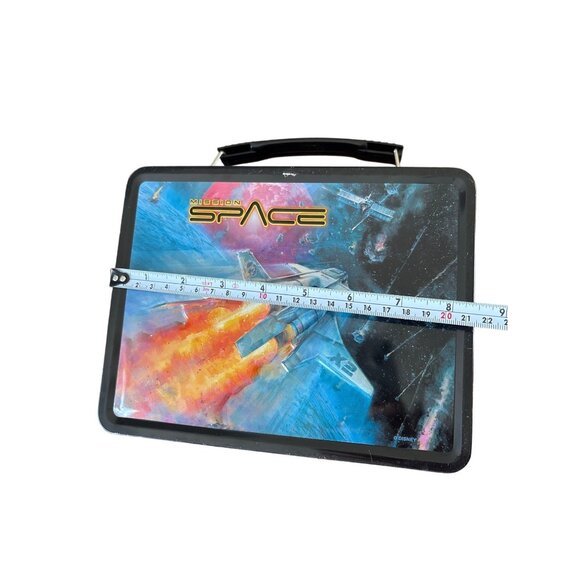 RARE Disney Epcot Mission Space Metal Tin Lunch Box With Space Shuttle Design - Picture 8 of 9